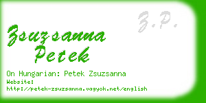 zsuzsanna petek business card